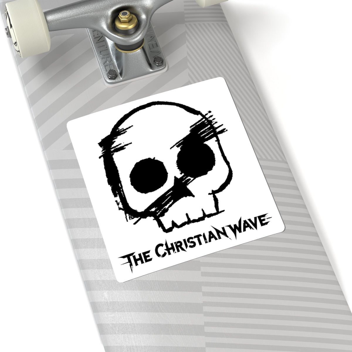 Sketch Logo Kiss-Cut Sticker | White