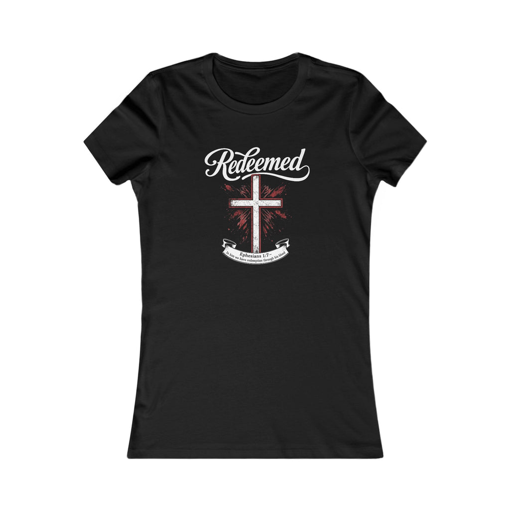 Ava's Redeemed Cross Tee — Women's Christian Faith Shirt