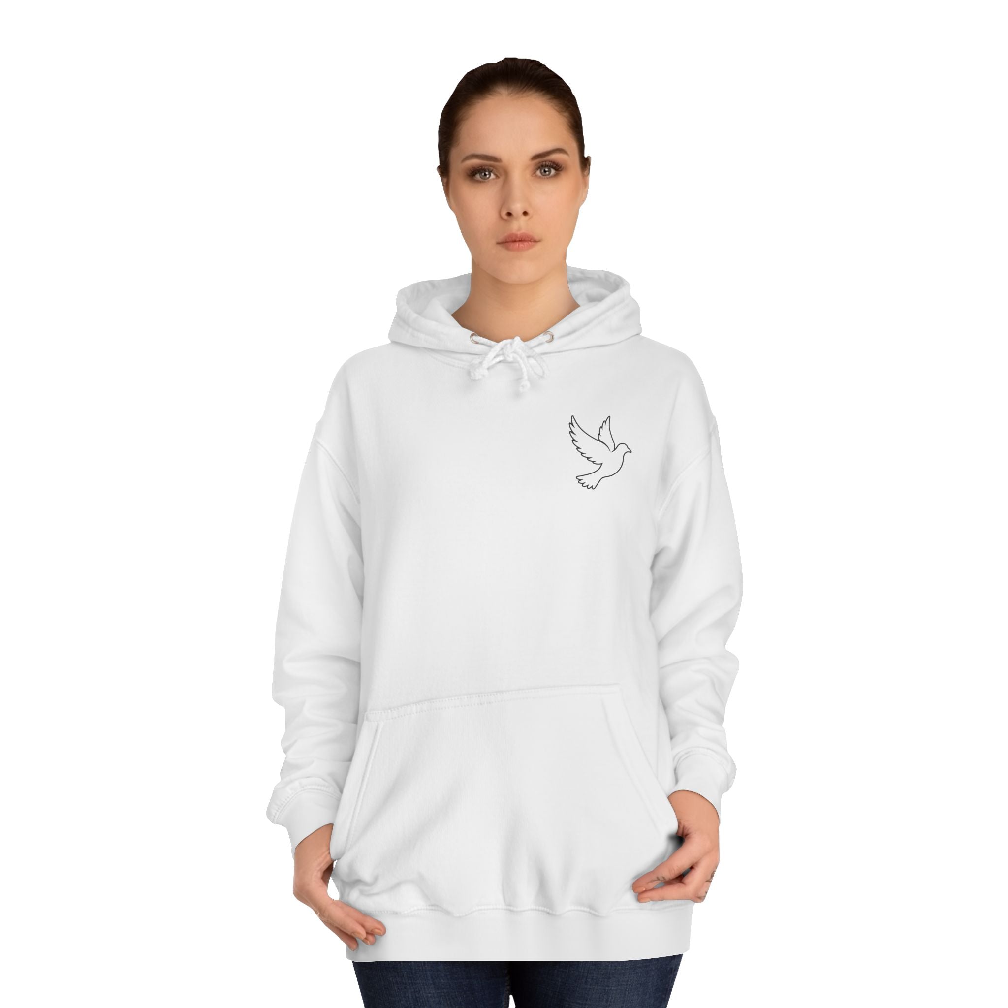 Ava Thorn - "Nothing can separate us" Unisex Hoodie — Vintage Floral Shield & Dove Graphic