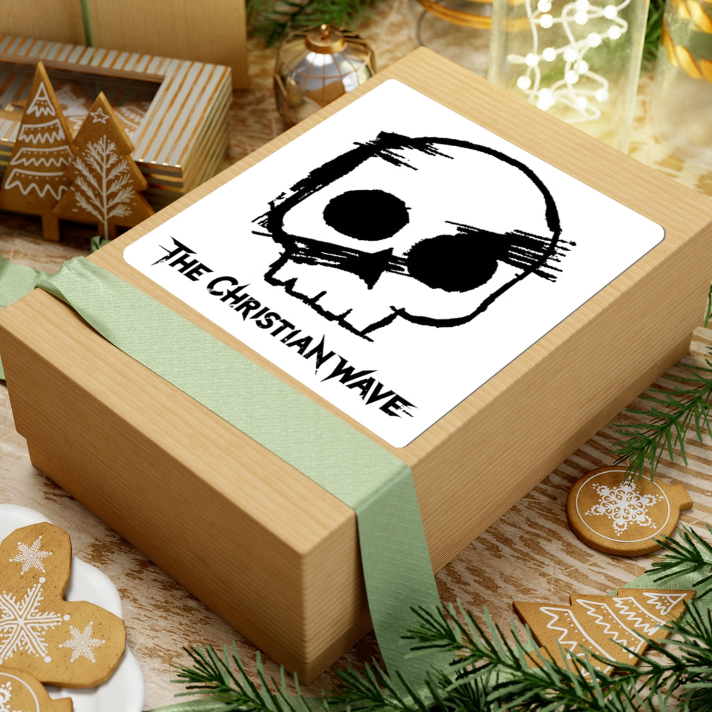 Sketch Logo Kiss-Cut Sticker | White