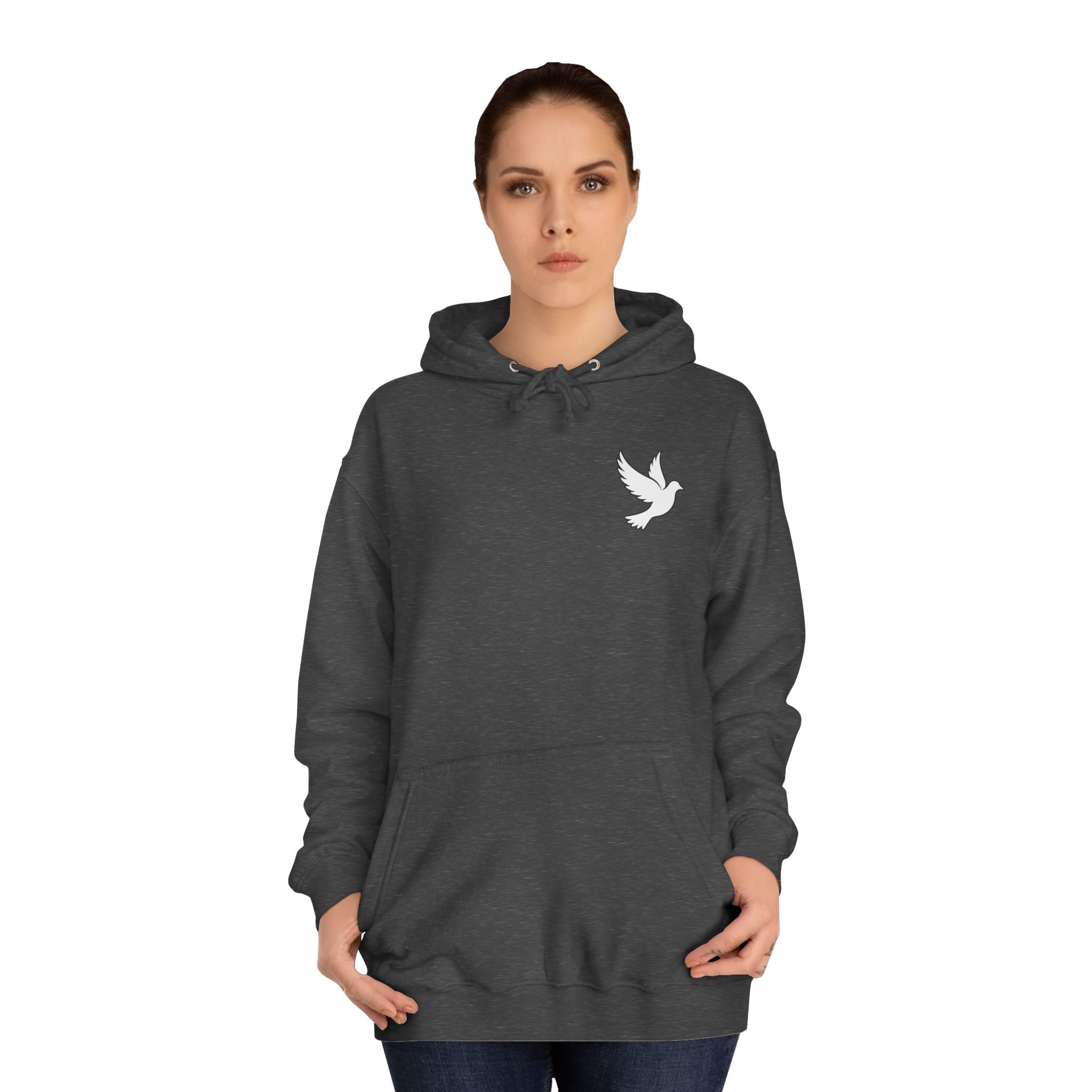 Ava Thorn - "Nothing can separate us" Unisex Hoodie — Vintage Floral Shield & Dove Graphic