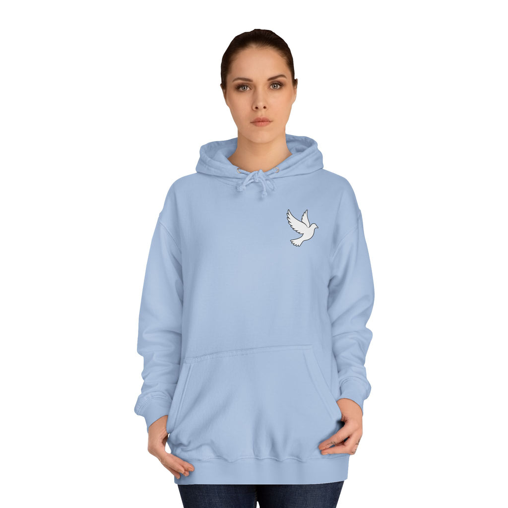 Ava Thorn - "Nothing can separate us" Unisex Hoodie — Vintage Floral Shield & Dove Graphic
