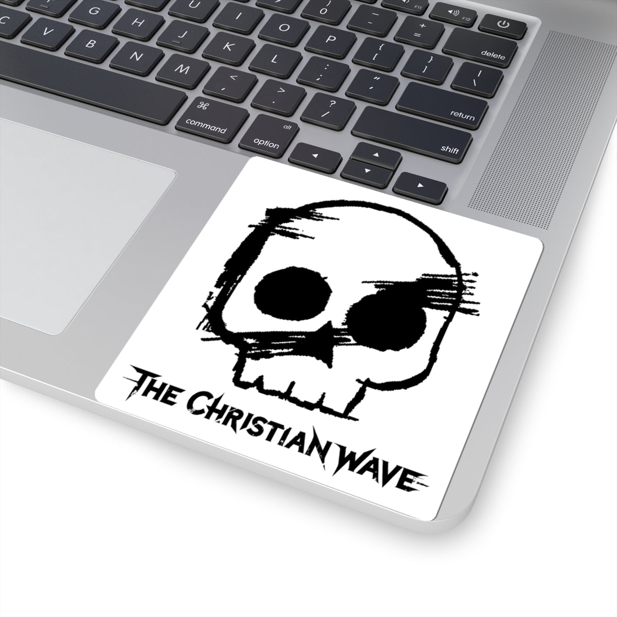 Sketch Logo Kiss-Cut Sticker | White