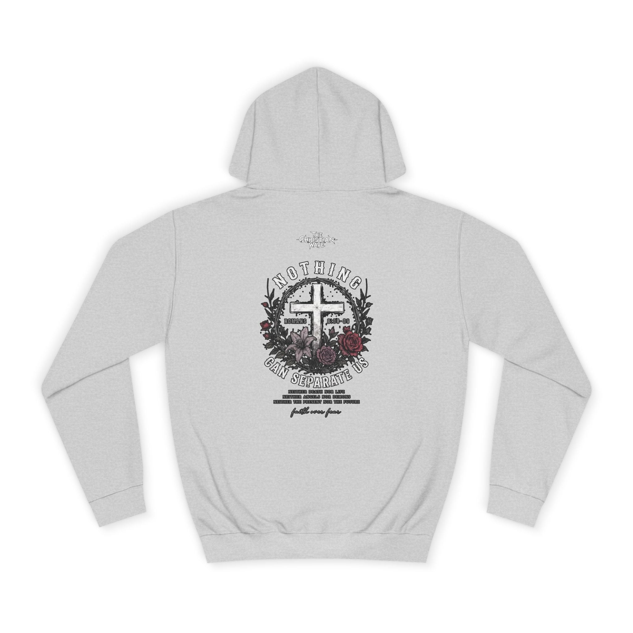 Ava Thorn - "Nothing can separate us" Unisex Hoodie — Vintage Floral Shield & Dove Graphic