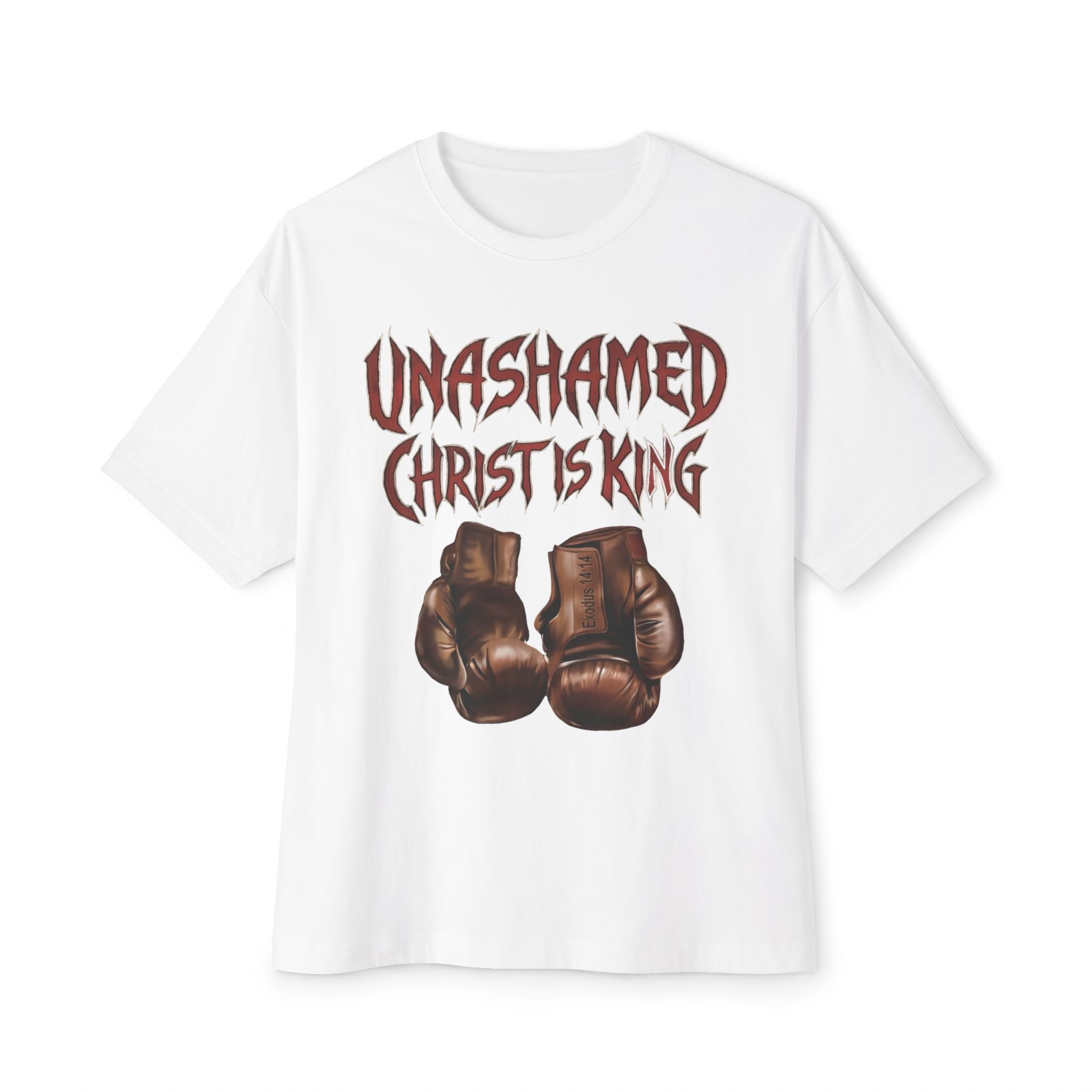 Christ Is King | Boxing Gloves t-shirt | Exodus 14:14 | Adult Unisex