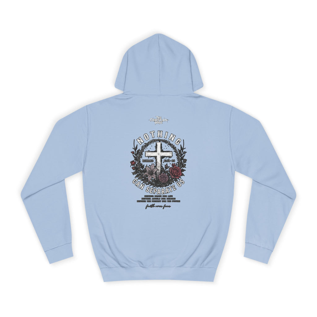 Ava Thorn - "Nothing can separate us" Unisex Hoodie — Vintage Floral Shield & Dove Graphic