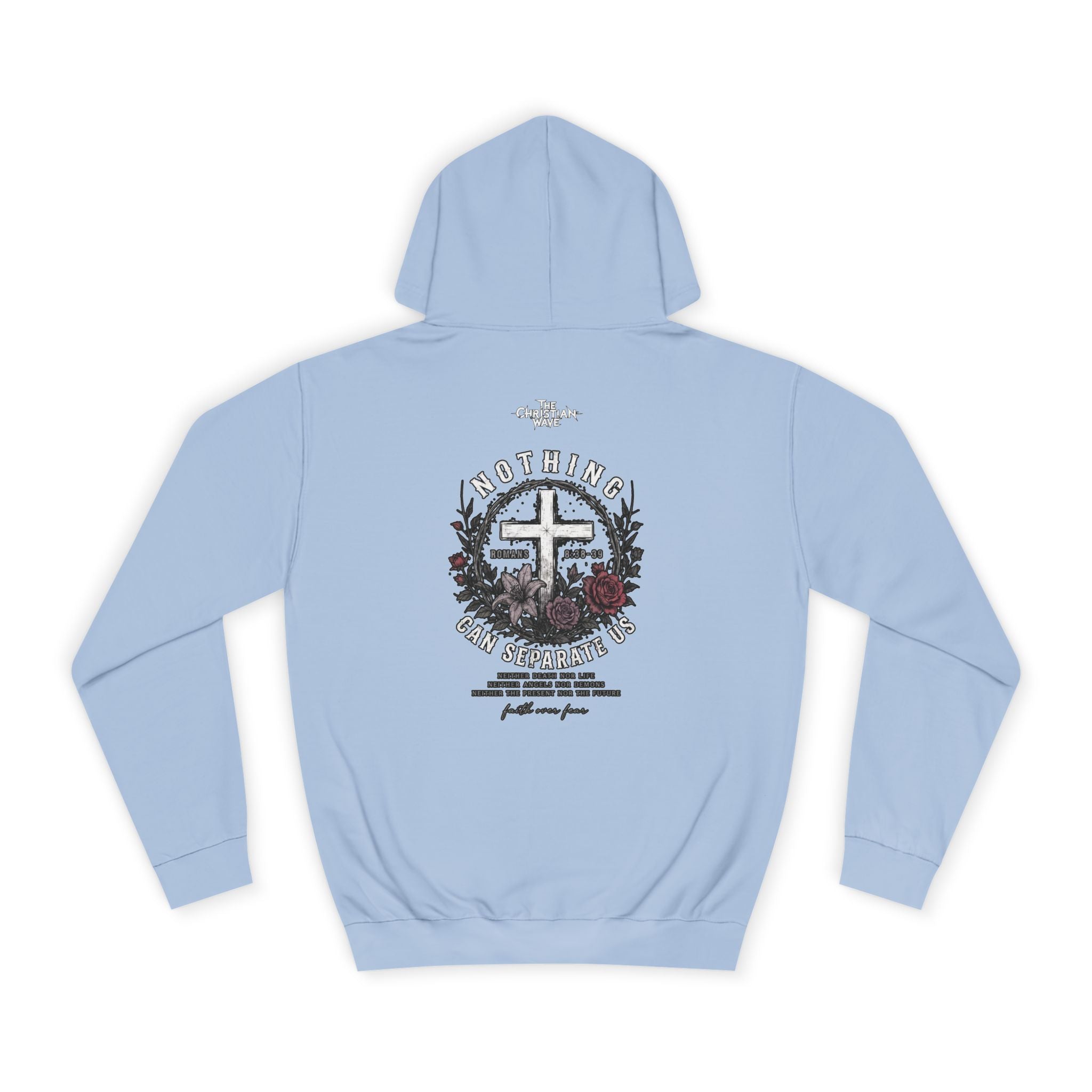Ava Thorn - "Nothing can separate us" Unisex Hoodie — Vintage Floral Shield & Dove Graphic