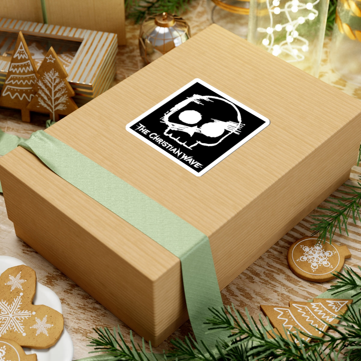 Sketch Skull Logo |  kiss-cut sticker