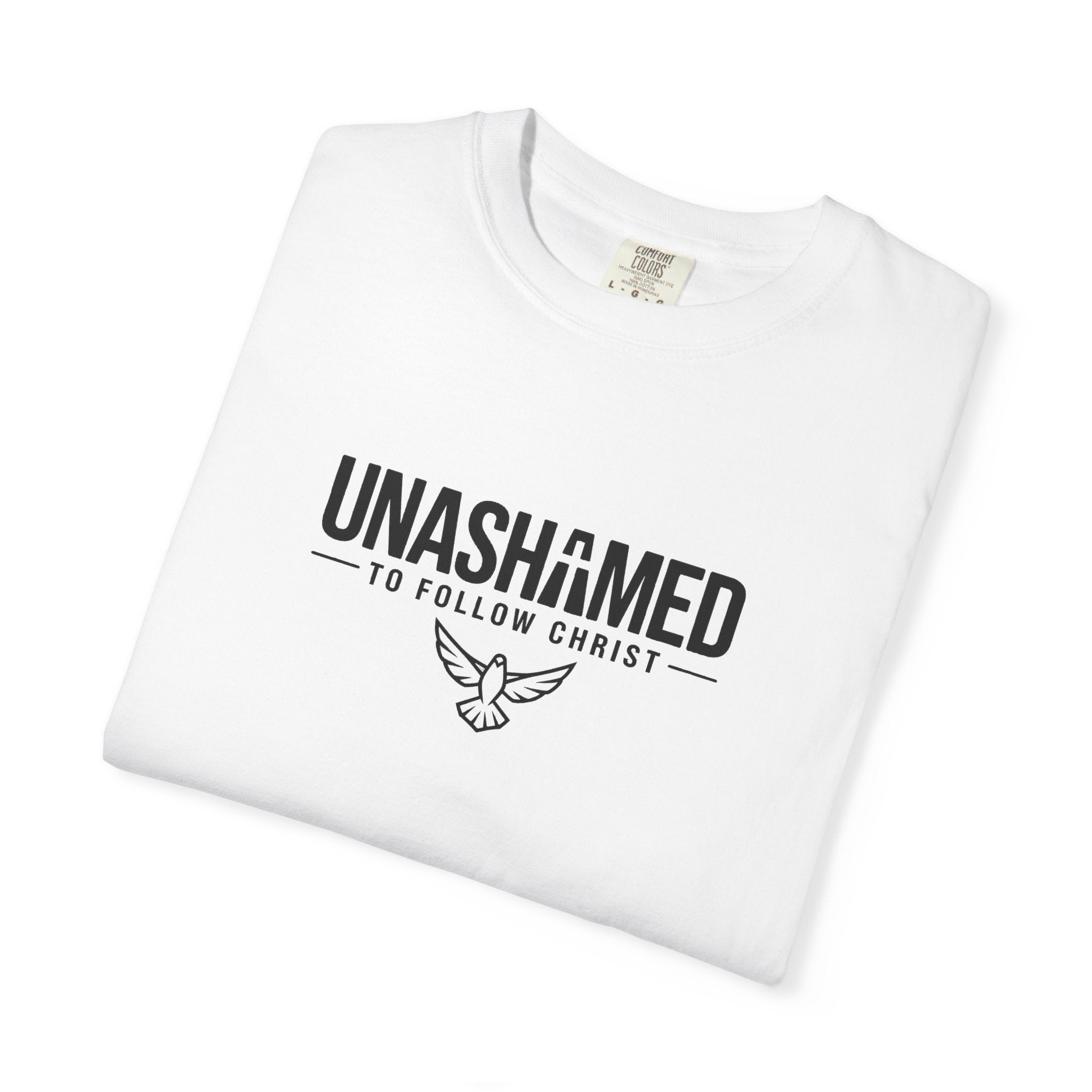 Unashamed to follow Christ T-Shirt | Dove Christian Faith Tee