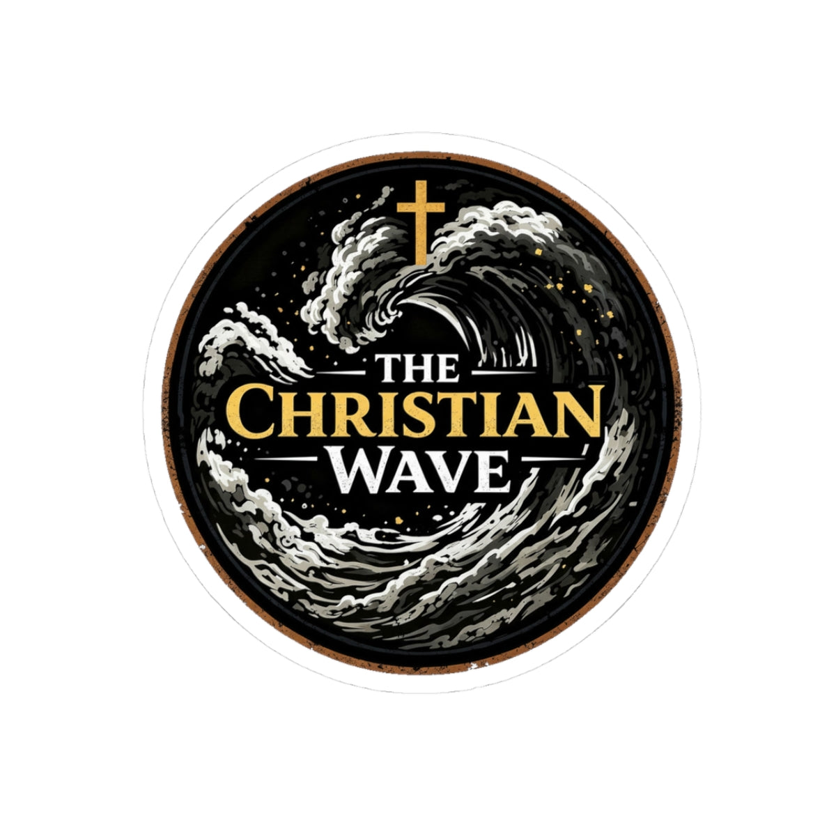 The Christian Wave sticker |  vinyl kiss-cut