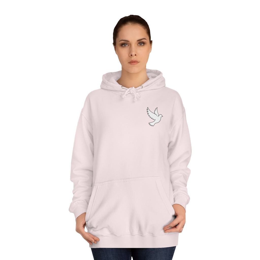 Ava Thorn - "Nothing can separate us" Unisex Hoodie — Vintage Floral Shield & Dove Graphic
