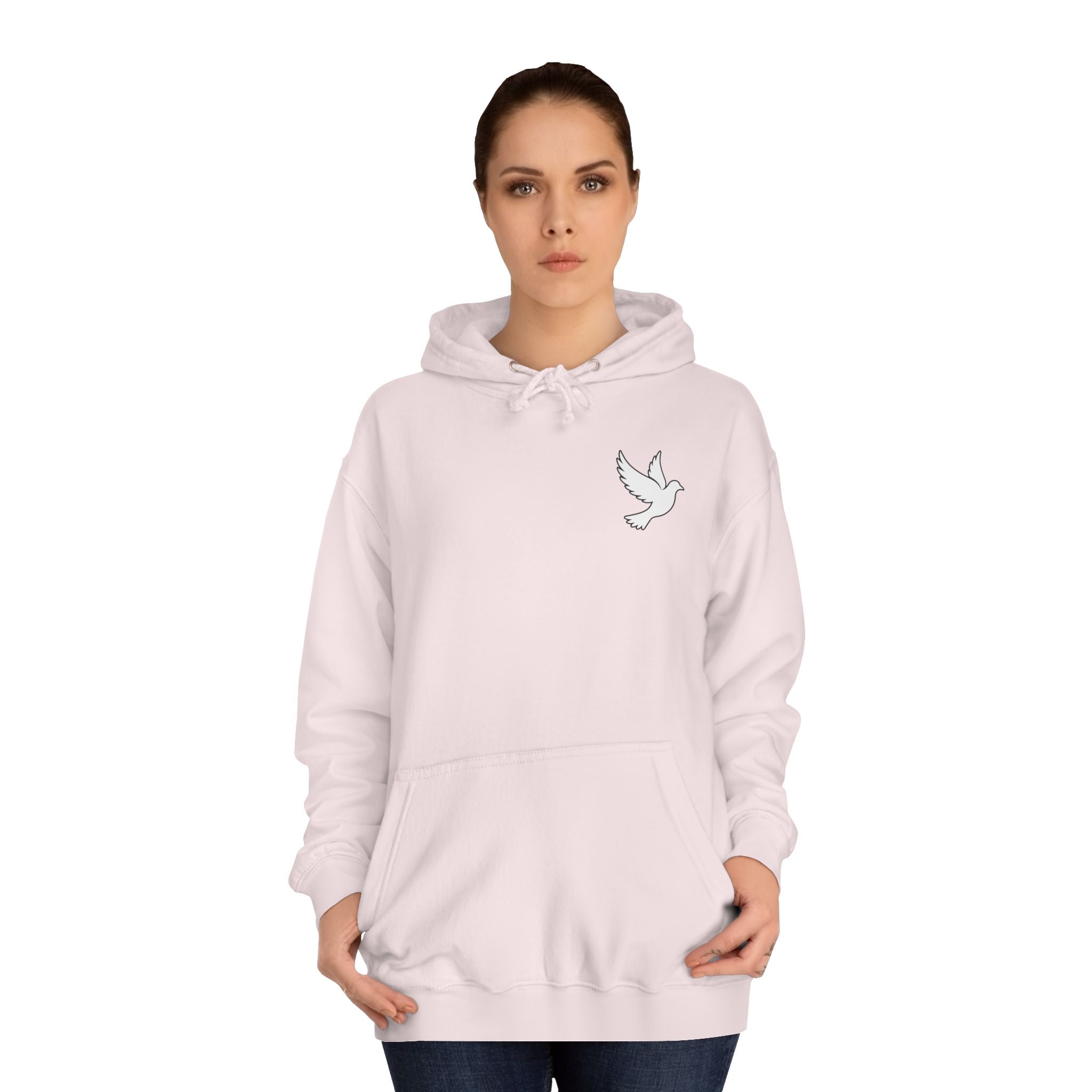 Ava Thorn - "Nothing can separate us" Unisex Hoodie — Vintage Floral Shield & Dove Graphic