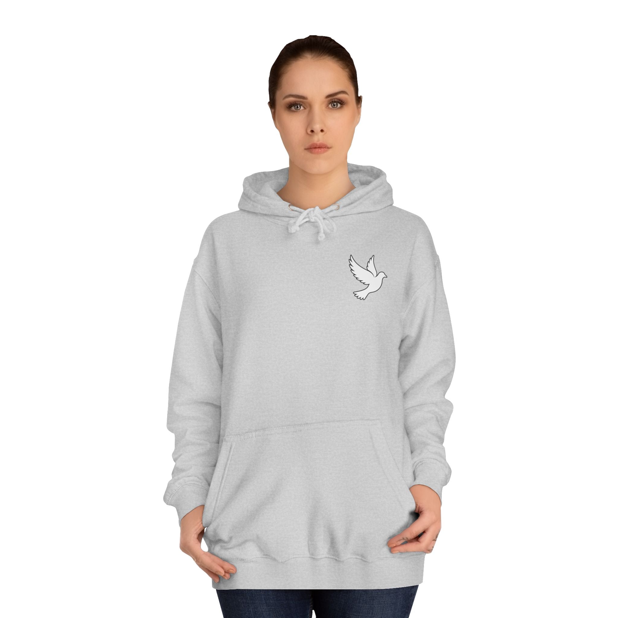 Ava Thorn - "Nothing can separate us" Unisex Hoodie — Vintage Floral Shield & Dove Graphic