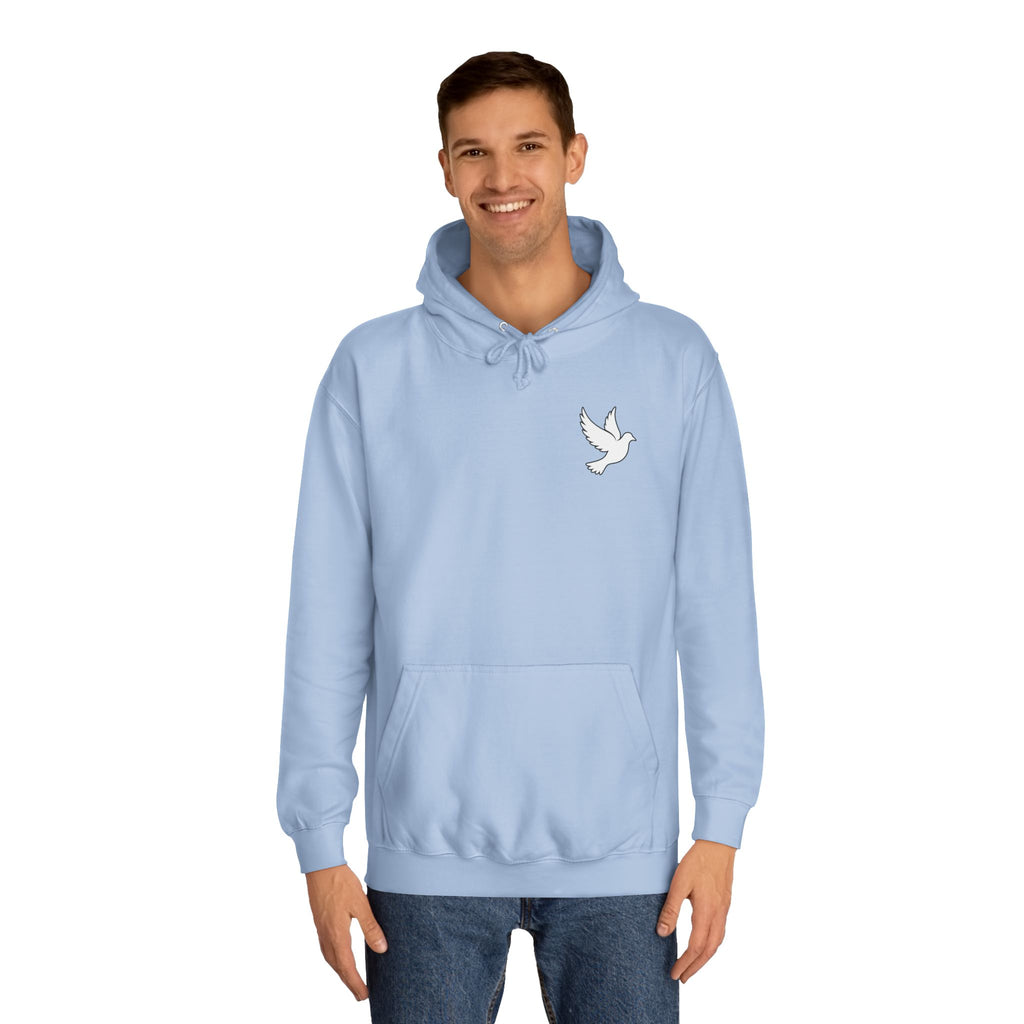 Ava Thorn - "Nothing can separate us" Unisex Hoodie — Vintage Floral Shield & Dove Graphic