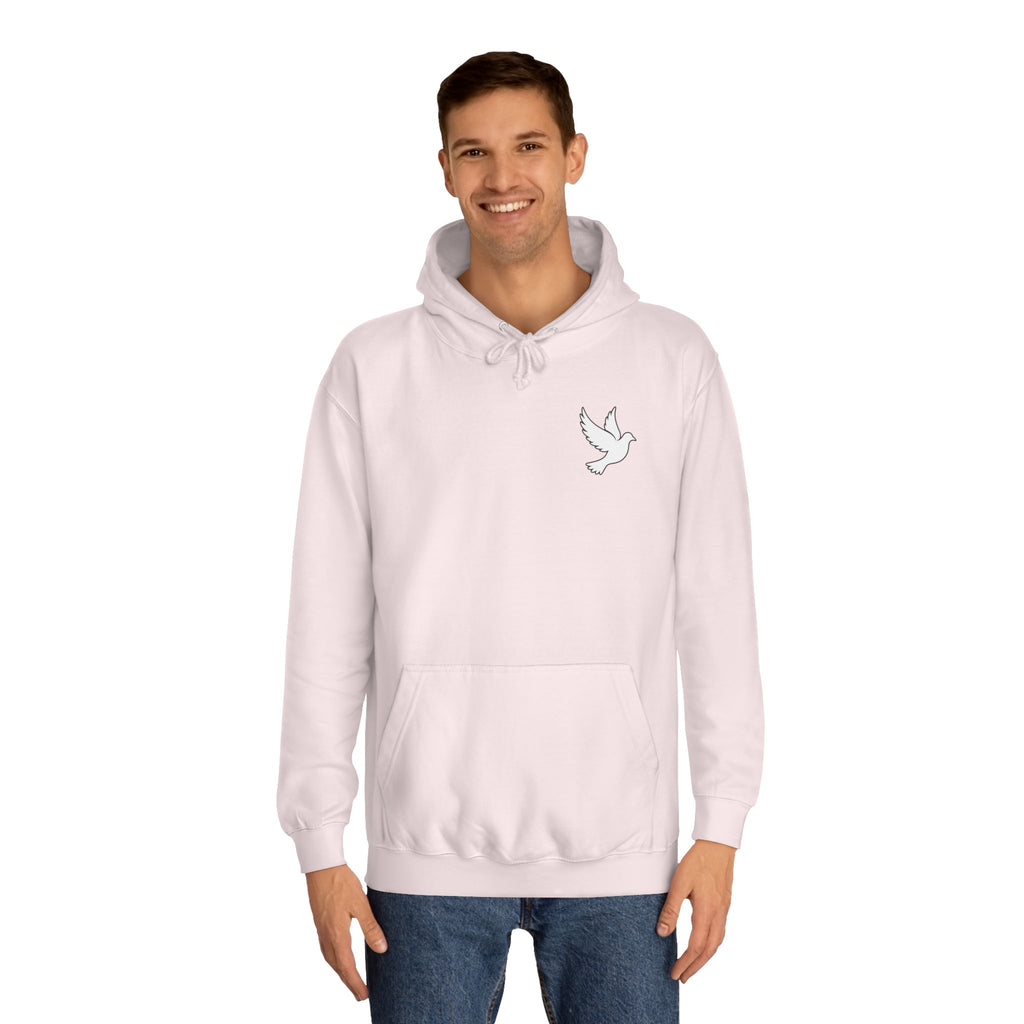 Ava Thorn - "Nothing can separate us" Unisex Hoodie — Vintage Floral Shield & Dove Graphic