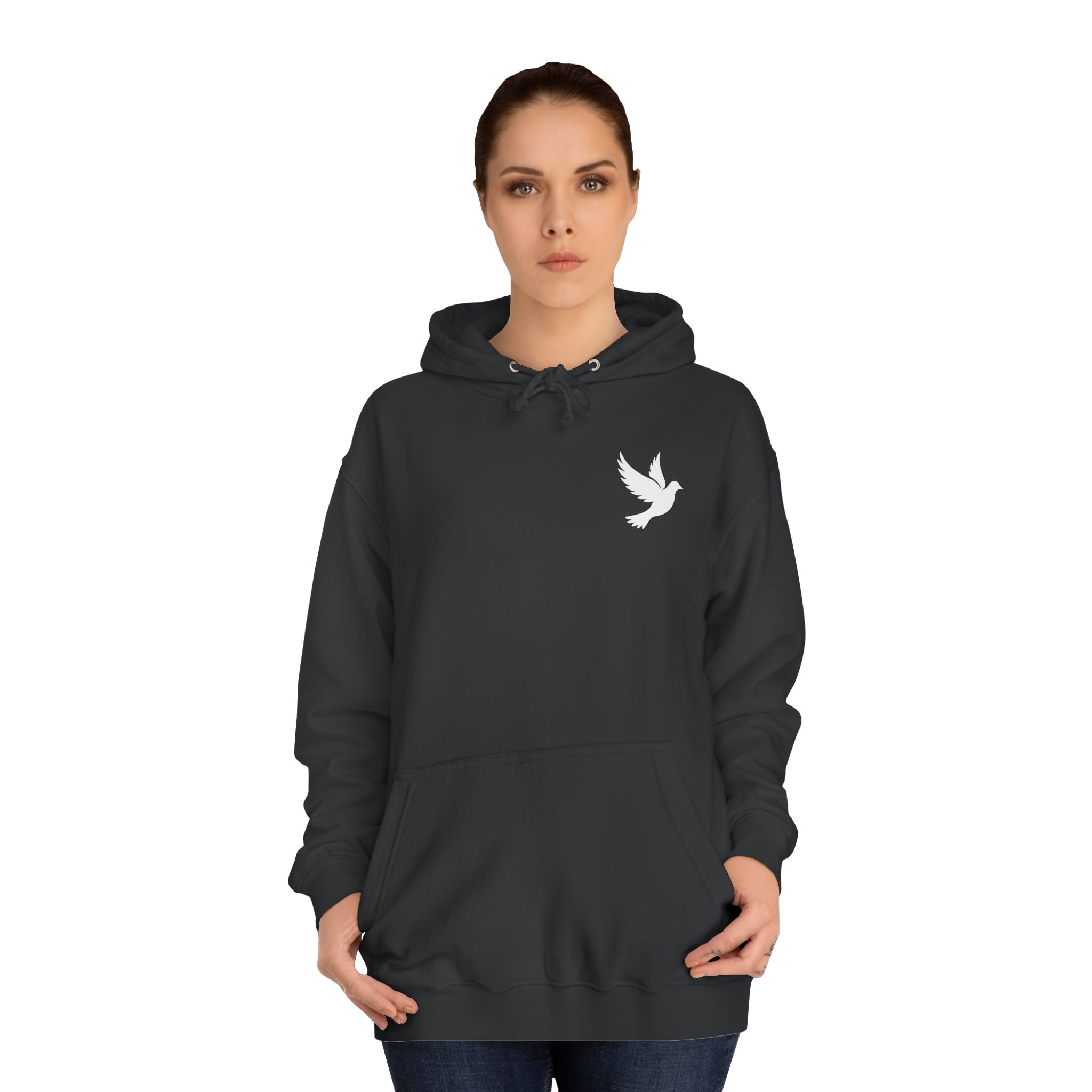 Ava Thorn - "Nothing can separate us" Unisex Hoodie — Vintage Floral Shield & Dove Graphic