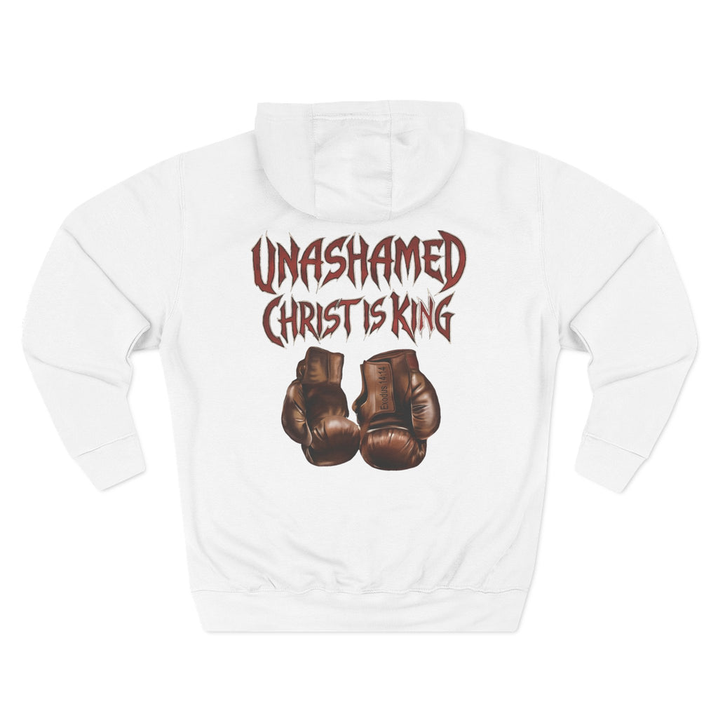 Unashamed Christ Is King Hoodie – Boxing Gloves Fleece Pullover