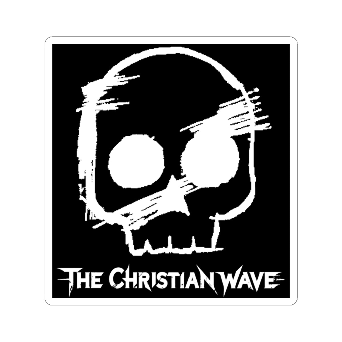 Sketch Skull Logo |  kiss-cut sticker