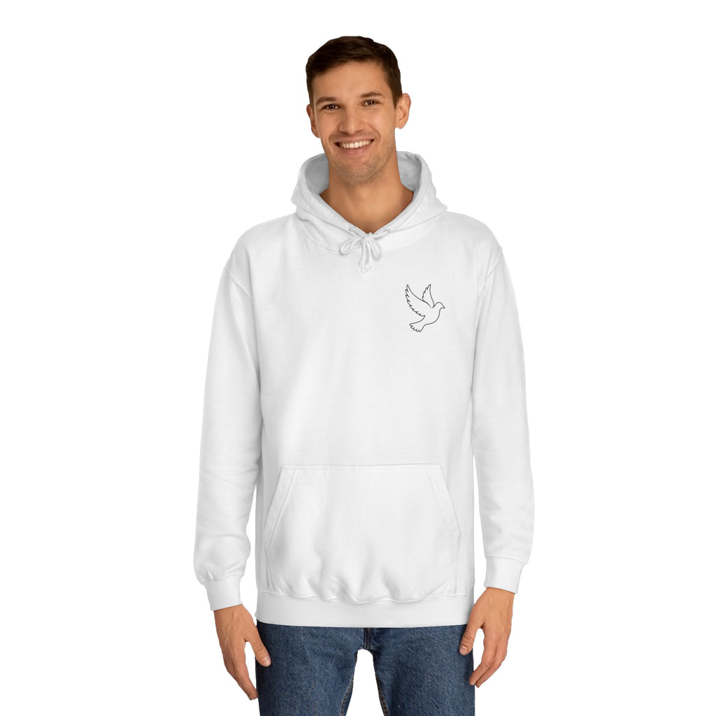 Ava Thorn - "Nothing can separate us" Unisex Hoodie — Vintage Floral Shield & Dove Graphic