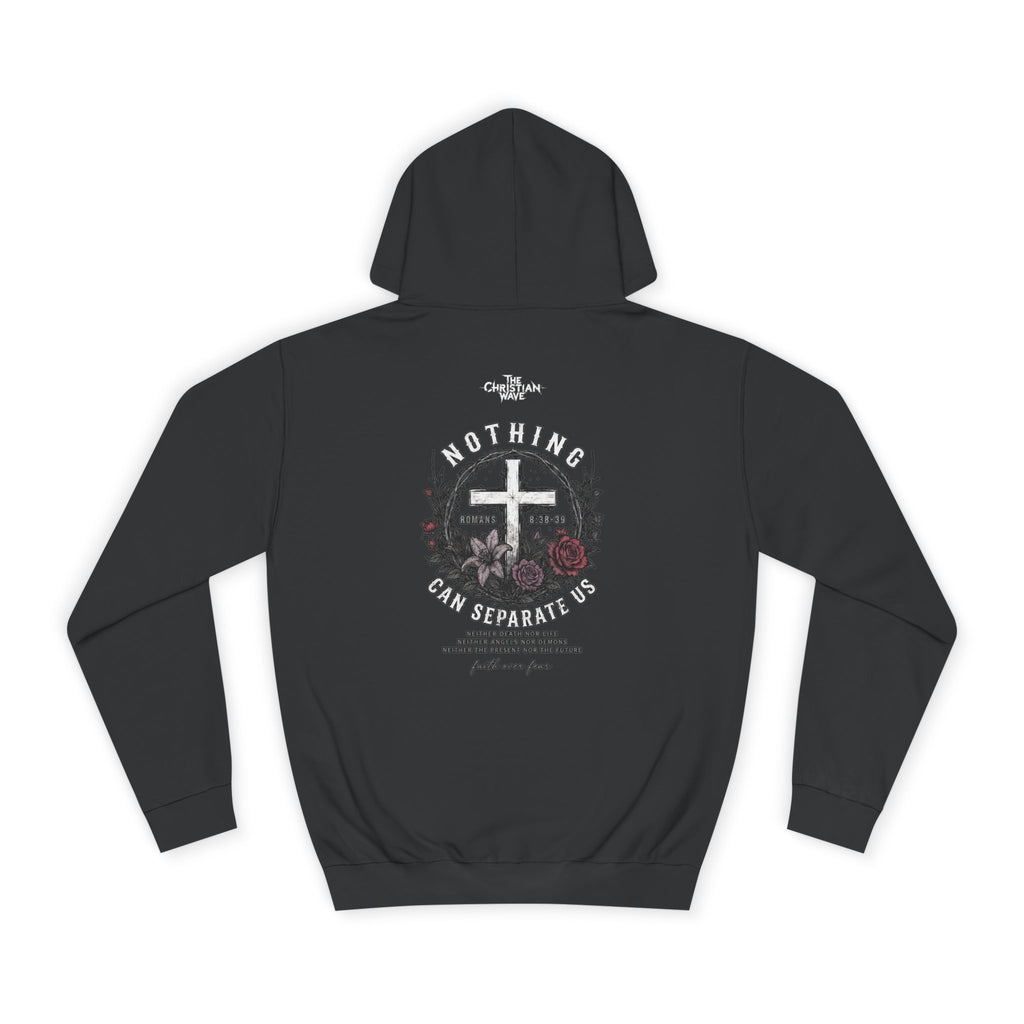 Ava Thorn - "Nothing can separate us" Unisex Hoodie — Vintage Floral Shield & Dove Graphic