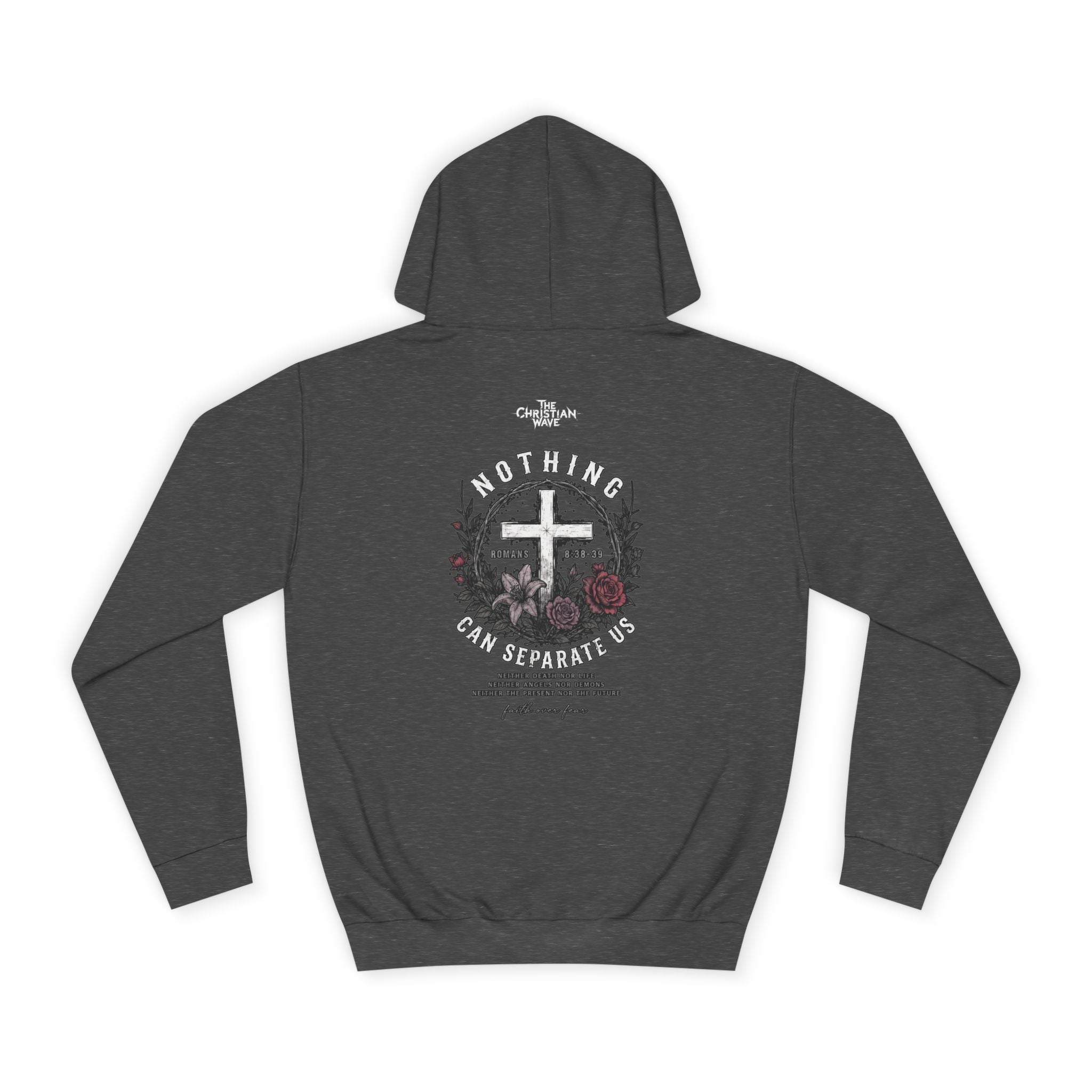 Ava Thorn - "Nothing can separate us" Unisex Hoodie — Vintage Floral Shield & Dove Graphic