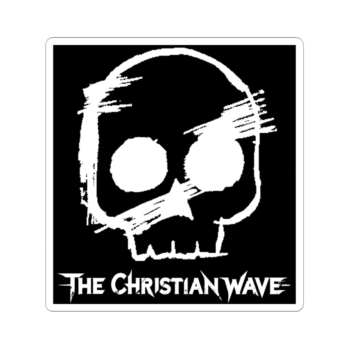 Sketch Skull Logo |  kiss-cut sticker